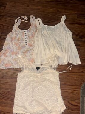 torrid Cream Lace Camisole Top